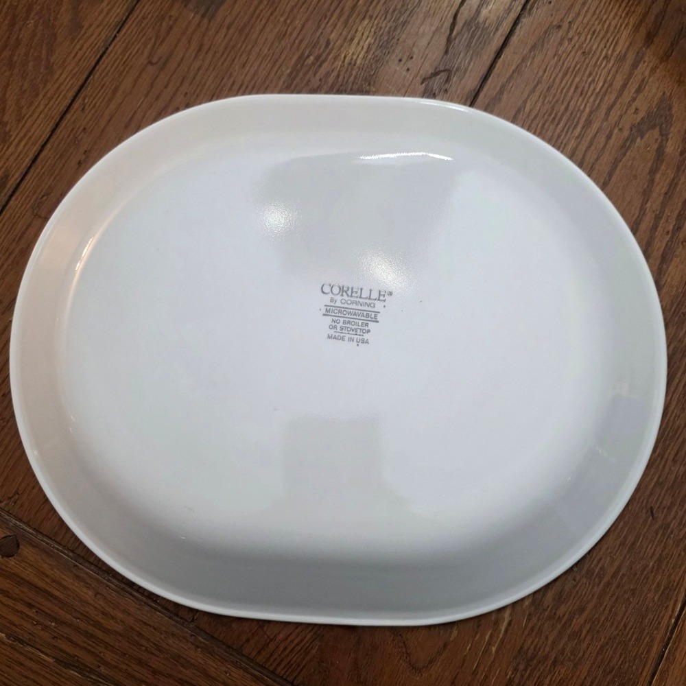 Corelle Shadow Iris 12" Oval Serving Platter Lavender Iris Replacement Plate - Picture 3 of 3